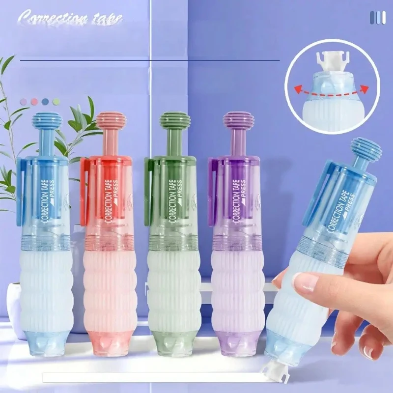 1 قطعة 360 °   قلم جل دوار عالي اللزوجة بسعة قابلة لإعادة الملء، نمط لاصق مزدوج الجوانب لطلاب العودة إلى المدرسة #1