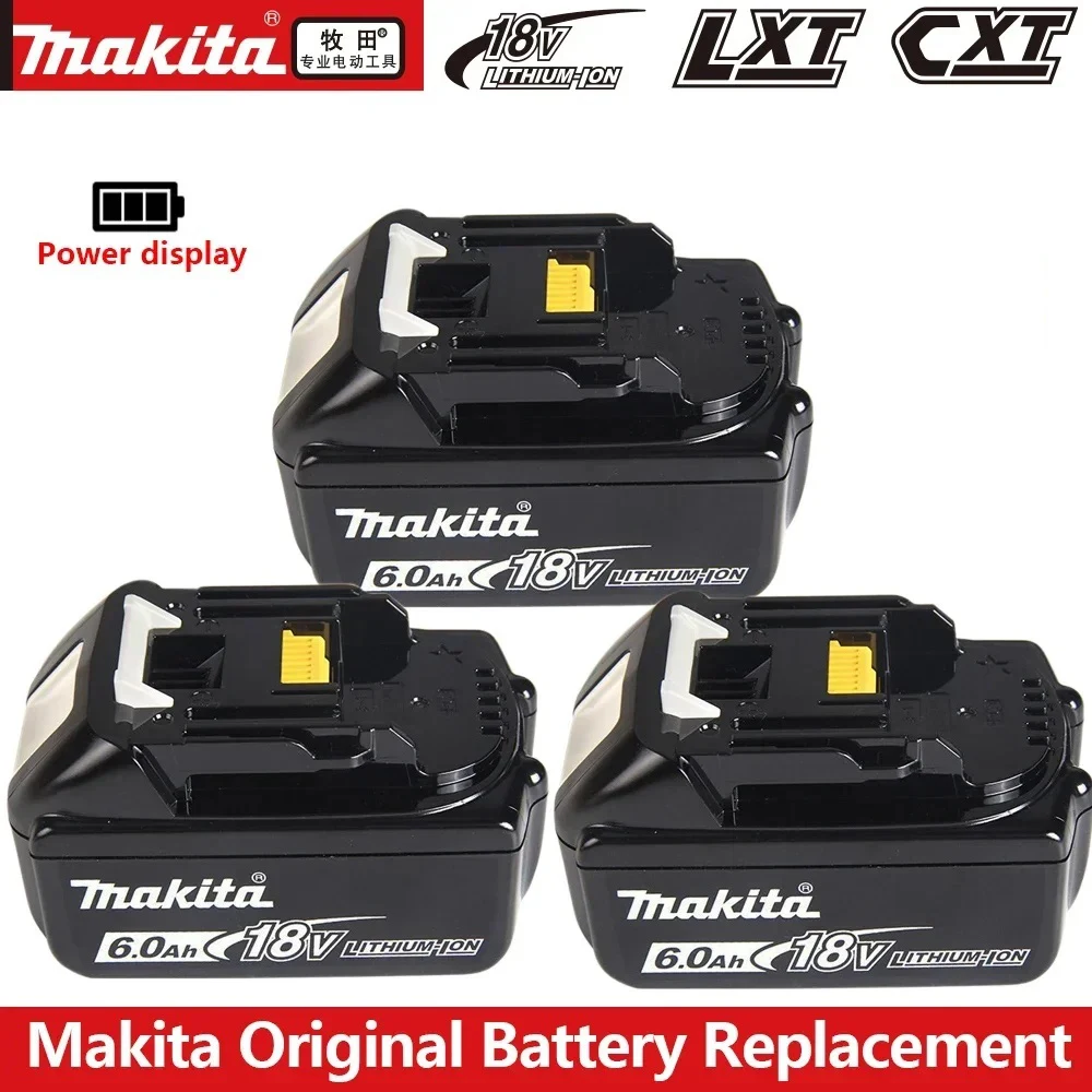 

Makita 18V 3Ah Original Rechargeable Power Tools Battery 18V makita with LED Li-ion Replacement LXT BL1860B BL1860 BL1850