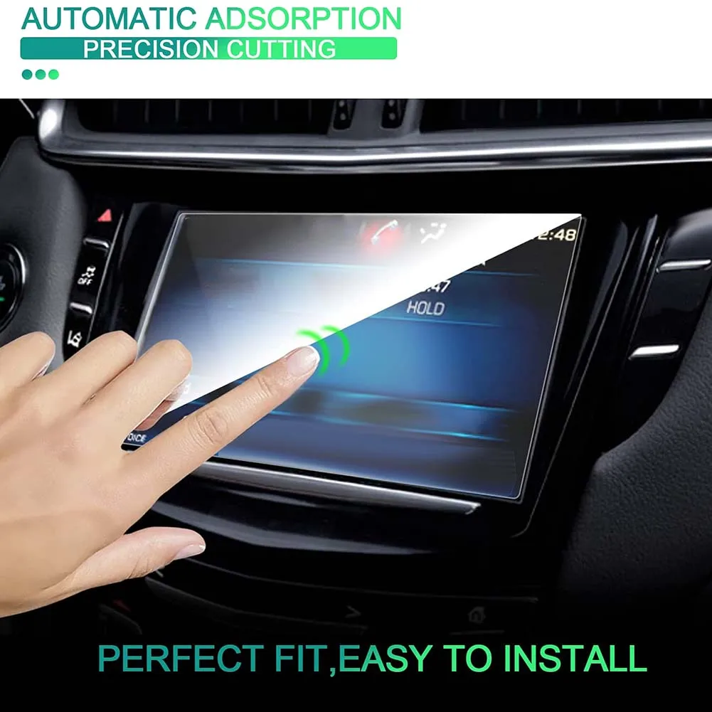 

Превосходный-для Cadillac ATS CUE 2014-2019, 8-дюймовый автомобильный GPS-навигатор, сенсорный экран, центральный дисплей, защитная пленка из закаленного стекла