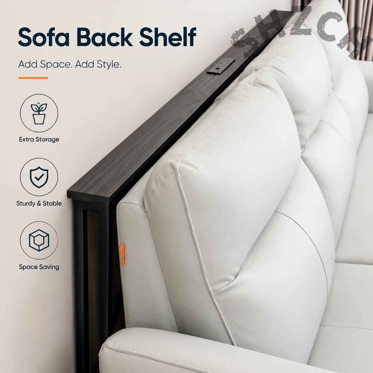 Ultra-schmales 8cm Standregal – Massivholz-Organizer für hinter dem Sofa, Nachttisch- oder Eckregal