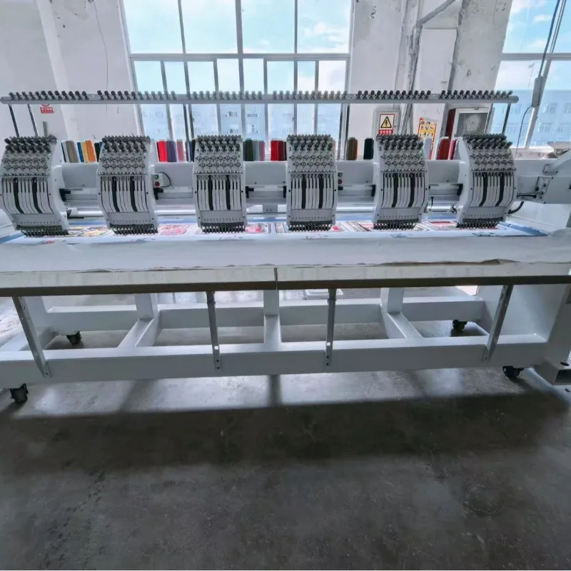 6-Head computerized embroidery machine, ready-to-wear hat personalized multi-head embroidery machine