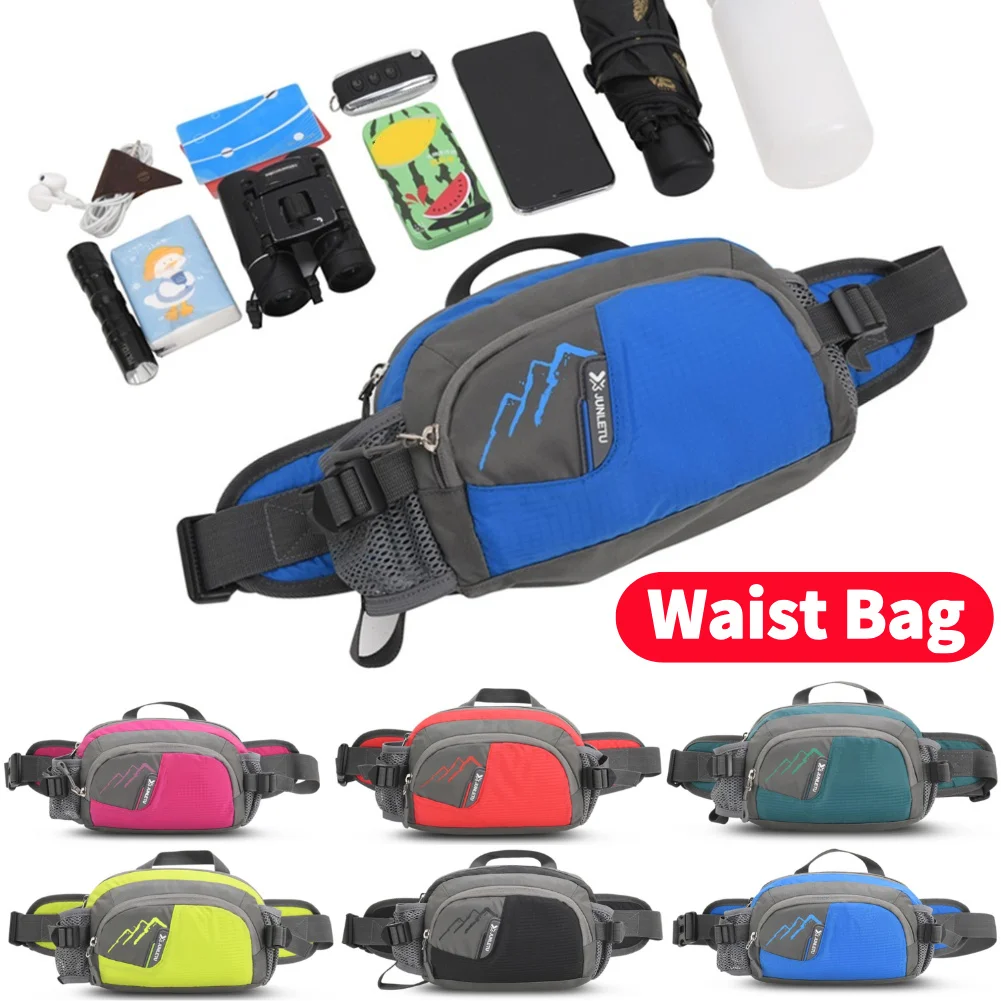 

Fanny Pack Running Belt Purse Phone Pouch with Bottle Holder Waterproof for Cycling for Running Hiking for Hydration for Jogging