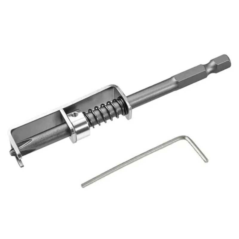 For Electricians& DIY Home Repair- Spring Loaded Screw Fixing Drill Bits 10Pcs Anti-Drop Self-Centering Pilot Hole Tool