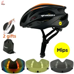 MOON Bike Helmet with Mips System Mountain Cycling Helmet Lightweight Impact Protection for Adult Outdoor  Bike Riding