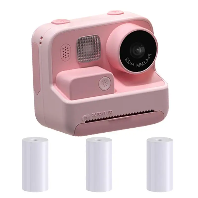 

Print Digital Camera Children Selfie Camera Digital Video Camera For Toddler Kids Teens Thermal Printing Video Camera Gift For