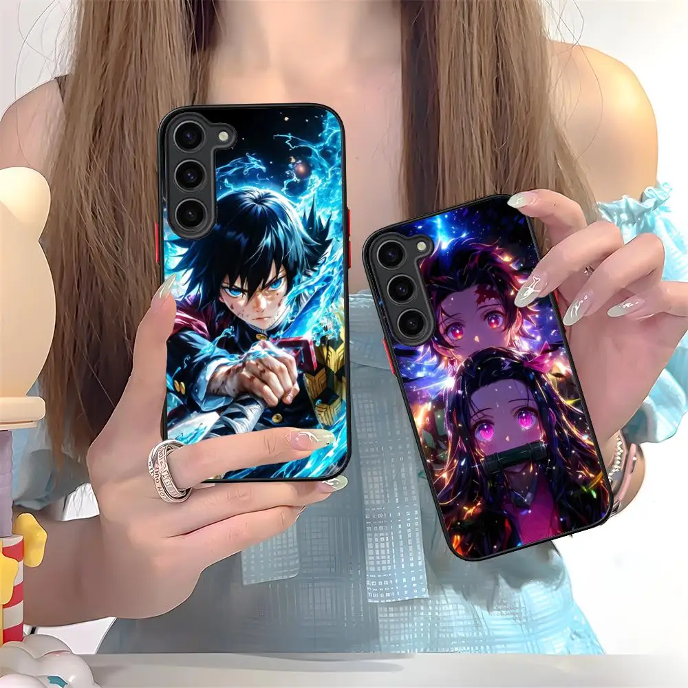Blade Anime Neon Phone Case for Samsung Galaxy S26 S25 S24 S23 S22 S21 Plus FE Ultra Skin Feel Shockproof Cover
