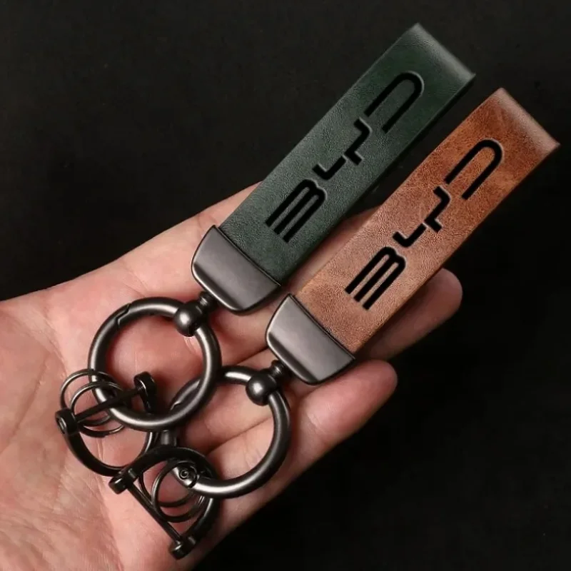 Car Keychain Car Key Clip Auto Key Fob Strap For BYD Seal U Dolphin Mini Sealion 7 Song Pro ATTO 3 Yuan UP Dolphin Seal 5