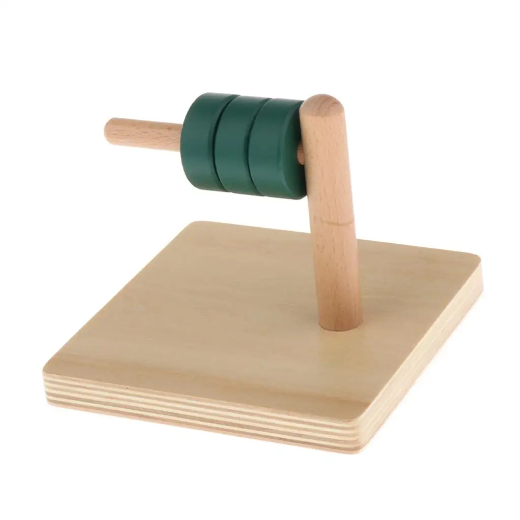 Wooden Montessori Discs Math Toy Puzzle for Kids Creative Learning Toy for Early Childhood Education