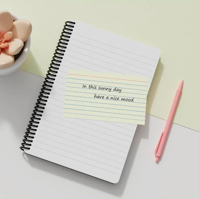 بطاقات فلاش مؤشر ملونة للتعلم الفعال، بطاقات ملاحظات للدراسة مع نظام تدوين الملاحظات، أداة ذاكرة قابلة لإعادة الاستخدام للطلاب #4