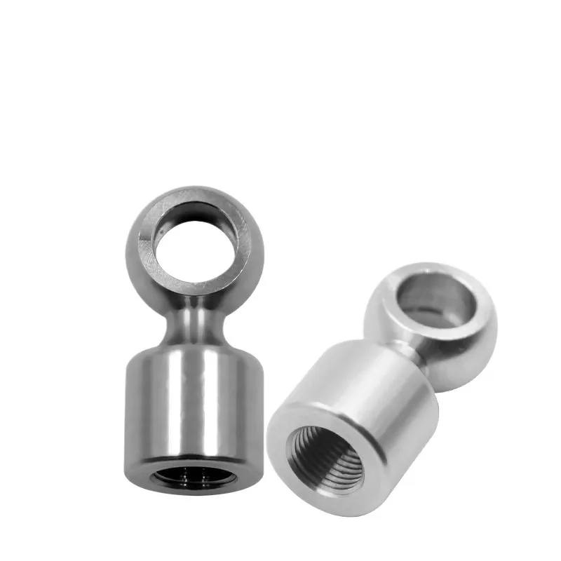 Motorcycle brake steel throat extension head, stainless steel extension joint, ultra-short extension seat