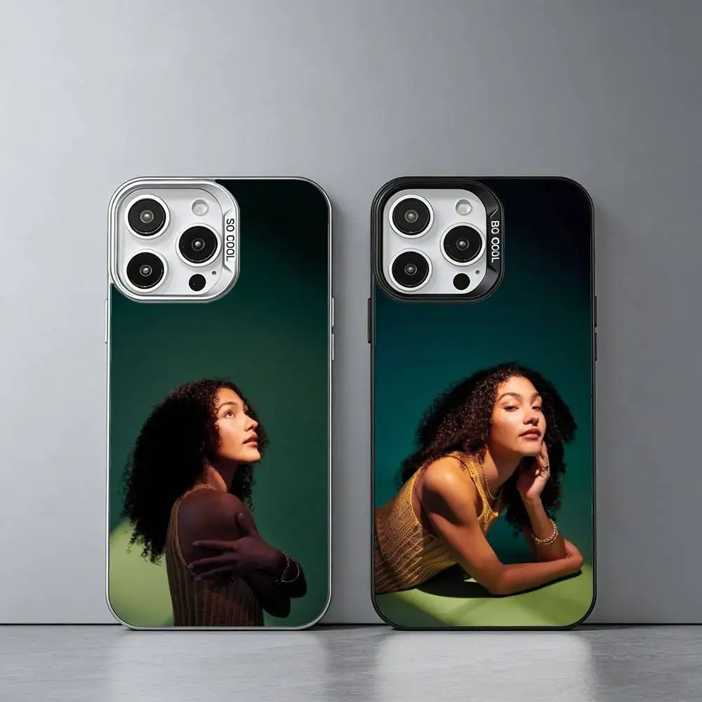 

S-Singer O-Olivia Dean Phone Case For iPhone 17,16,15,14,13,12,11 Plus,Pro Max,XS,Colored silver phone case