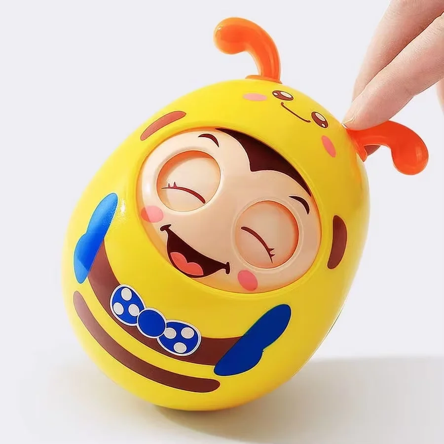 

Baby 0-12 Months Toys Baby Tumbler Rattle Bell Teether Toy Blink Eyes Mobile Newborns Gift Infant Babies Interactive Toys