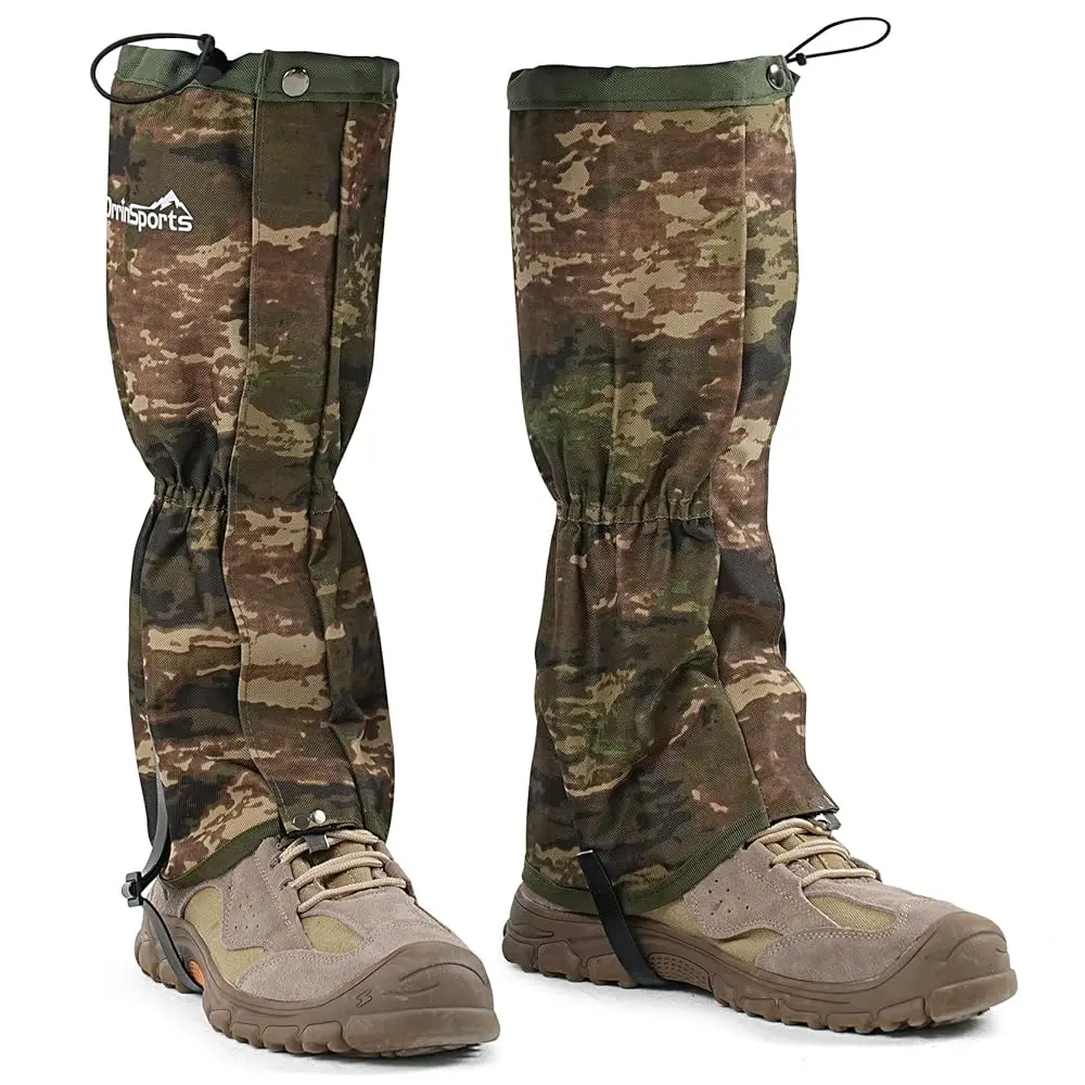 

Waterproof Adjustable Leg Gaiters for Men and Women Snow Boot Gaiters for Hiking in Hunting Sand and Mud Mountain Climbing or
