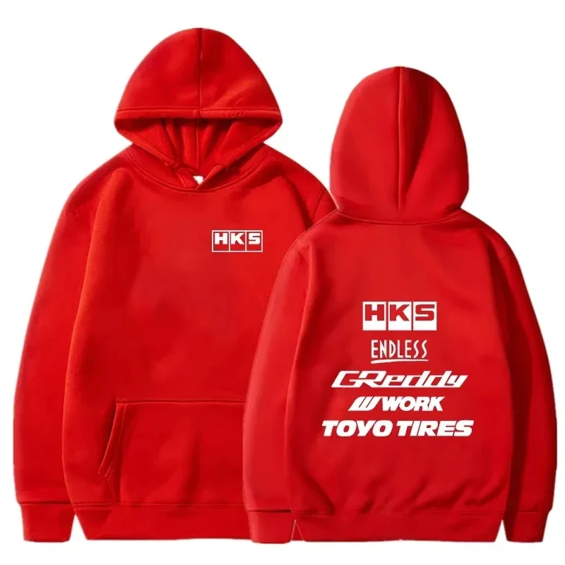 2026 Herren Mode Cooler Hoodie Japan JDM Modifiziertes Auto HKS ENDLESS Kapuzenpullover für Männer und Frauen Vintage Lässiger Sweatshirt Langarm-Pullover – Detail 9