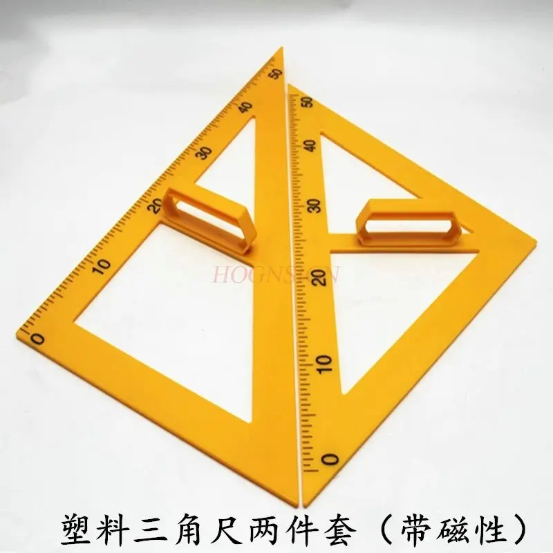 2pcs Plastic tripod protractor with magnet, teaching instrument for teacher demonstration, experimental equipment, teaching aids