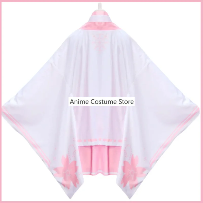 Anime Cardcaptor Sakura Card Captor pour femme, KinomPain Sakura Cosplay Costume, Kimono japonais sans fleur, Sexy Lovely Party, trempé