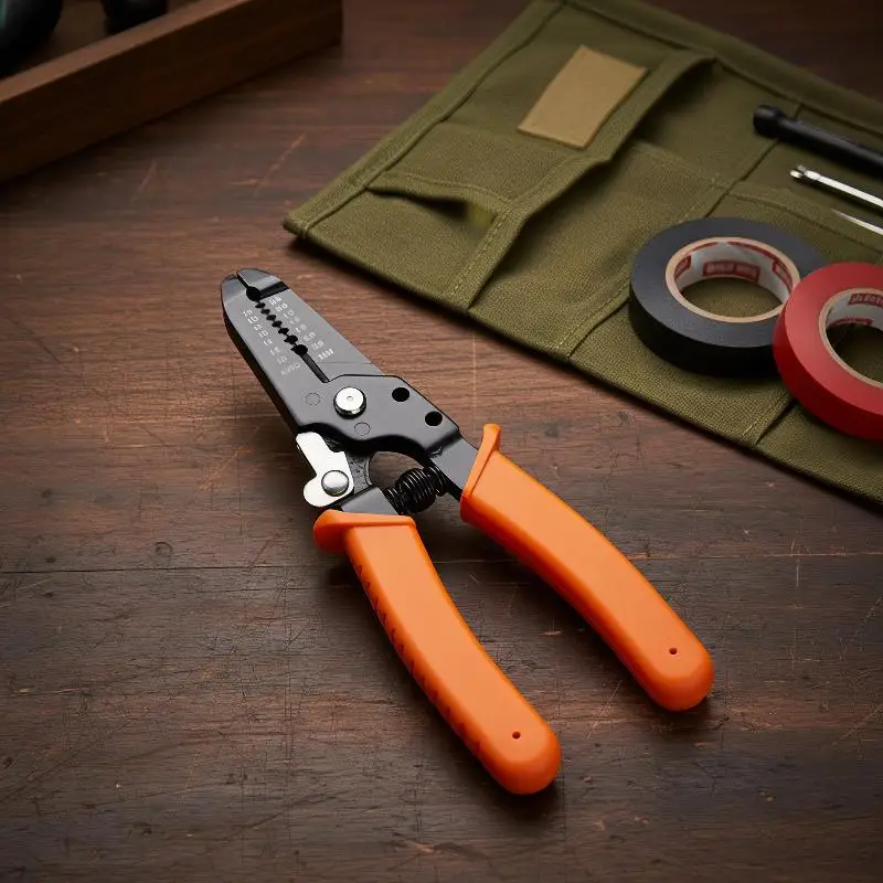 Carbon Steel Wire Stripper Plier Rust-Proof Cable Stripping Cutter for Automotive Wiring Electrician Hand Tool