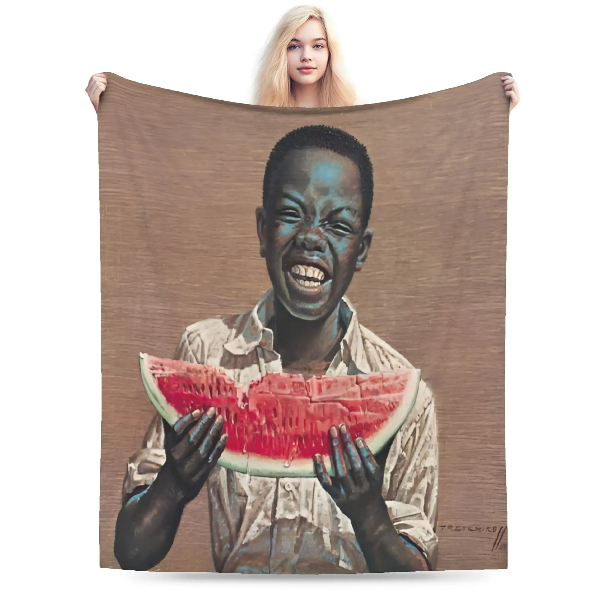 Miss Wong Vladimir Tretchikoff  Blanket Soft Fleece Healing Gift  Throw Blanket Bedspread