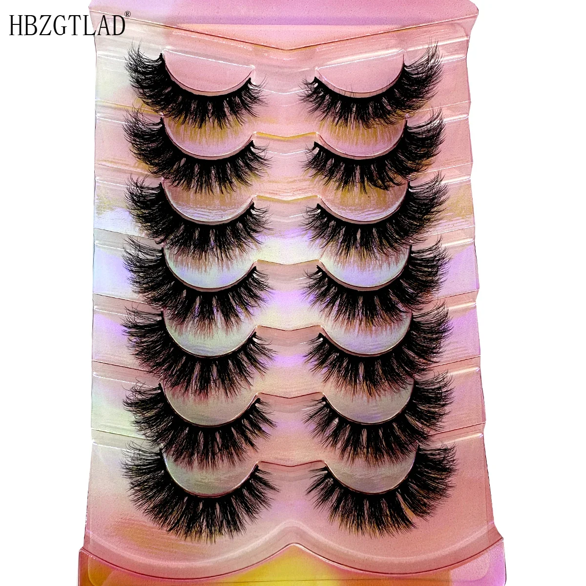 AMSDCN Fluffy Mink handmade 3D mink eyelashes naturally realistic messy elongated and thick false eyelashes Wholesale MakeupTool