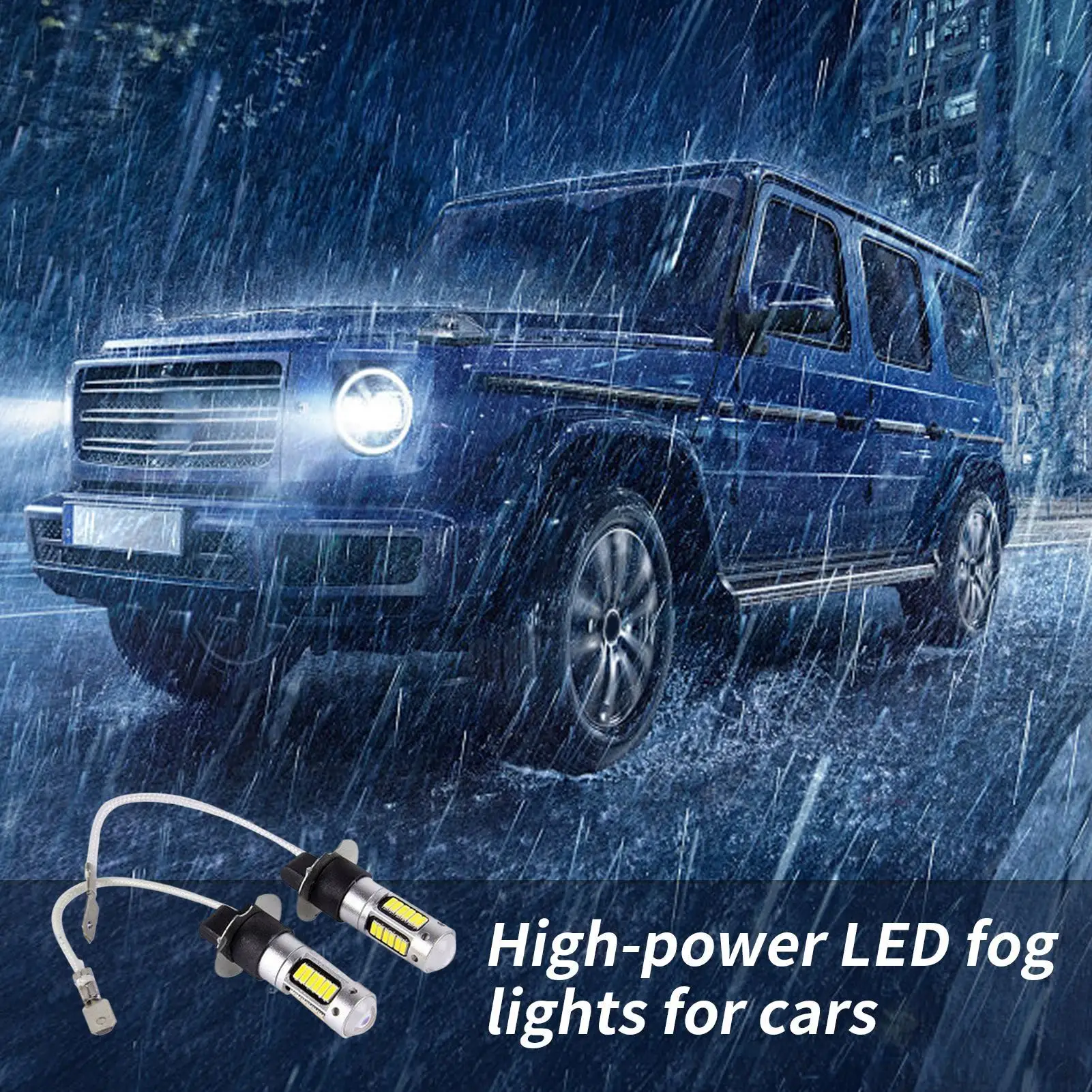 

Fog Light Bulb 2 Pieces High Power Fog Lights 12V Super Bright High Power Energy-Efficient Headlight For Tractor Mower RV Marine