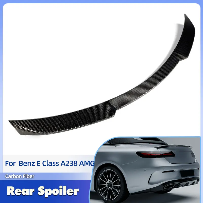 

Car Rear Trunk Spoiler Wings Full Carbon Fiber for Mercedes Benz E Class A238 E63 AMG 2017-2023 Rear Spoiler Boot Trunk Wing Lip