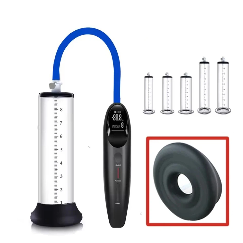 Electric Acrylic Penis Pump Vacuum Pump For Penis Male Penis Enlargement Pump  Penile Training Extender Cock Dick Pump For Men