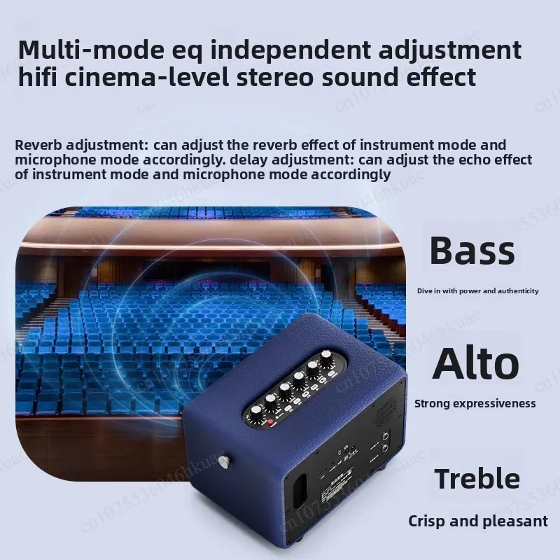 45W High Power Portable Audio, Rechargeable Design, Perfect for Guitar Playing, Singing, Live Broadcast & Recording