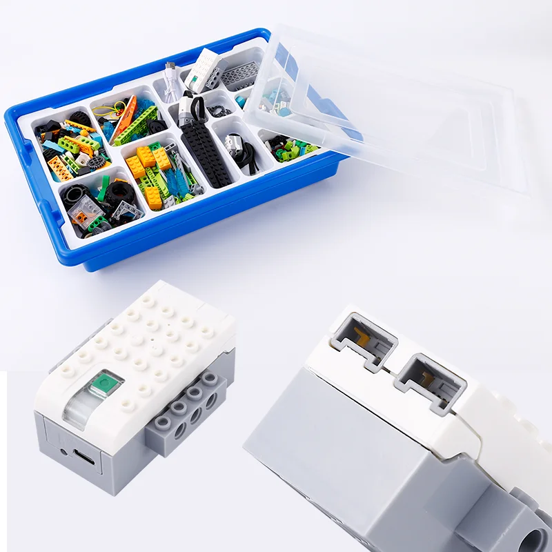 WeDo 2.0 스팀 교육 학교 로봇 건설 코어 세트, 벽돌 키트, 장난감 선물, 3 세대 업그레이드, 390 개, 신제품