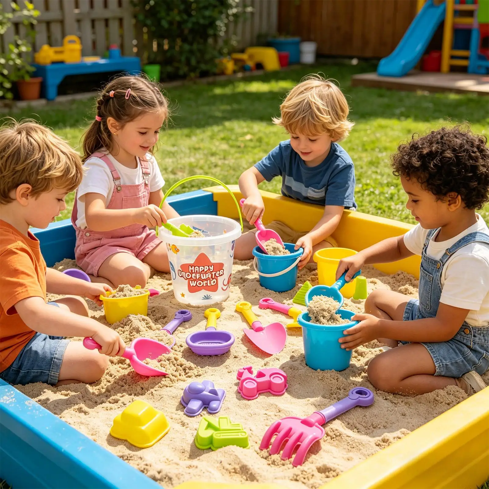 子供用ビーチトイ3点セット、ビーチウォータープレイゲームアクセサリー、幼児用砂遊びセット、男の子女の子、息子、娘、甥向け