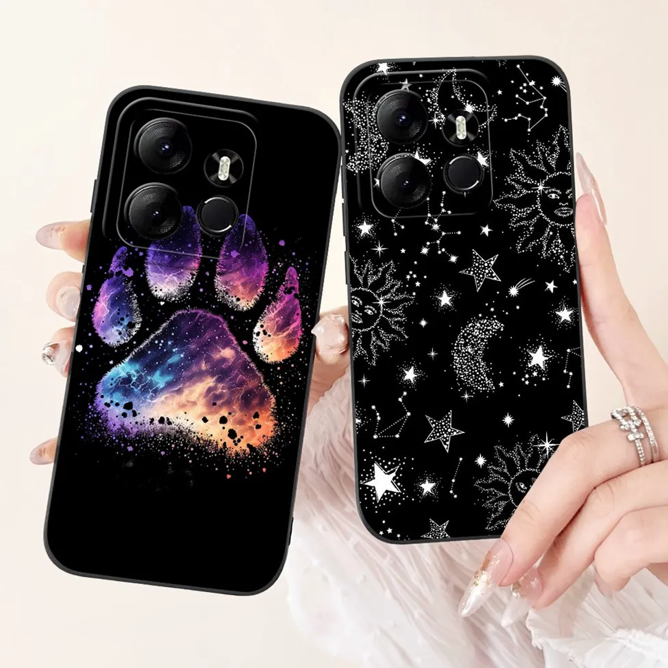 ل Tecno Pop 7 Pro BF7 حافظة Pop7 BF6 موضة Kawaii بنات مضحك كول بنين سيليكون الغطاء الخلفي ل تكنو البوب 7 جراب هاتف Funda