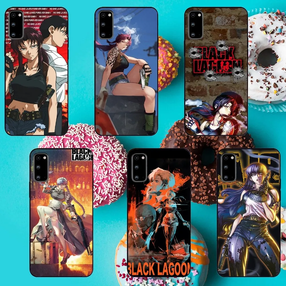 B-Black Lagoon Manga Phone Case For Samsung Galaxy S22 S24 S23 S30 Note 20 10 Plus LITE FE ULTRA Shell