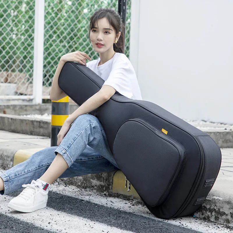 41/39/36 Inch Guitar Backpack Thickened Protective Storage Bag Portable Waterproof Carry Case Double Straps Classic Guitar Bags