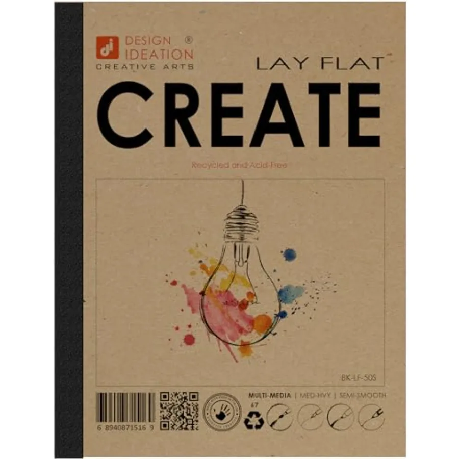 

Lay Flat Create. Removable Sheet Sketchbook. Premium Paper. Smart-Bind Reinforced Lay Flat Binding. LF--LS