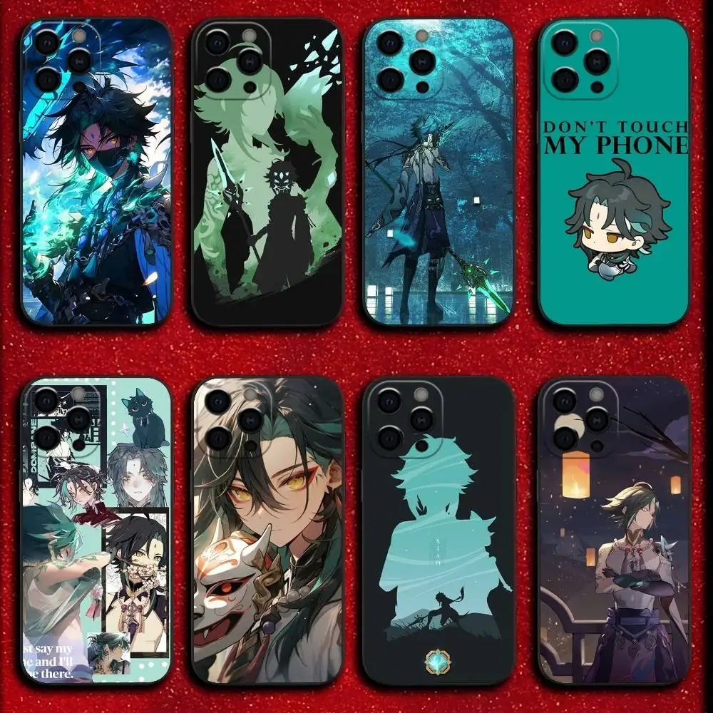 

Game Genshin Impact Xiao Phone Case For iPhone 16,15,14,13,12,11,Pro,XS,Max,XR,Plus,E,SE4,Mini Shockproof Black Cover