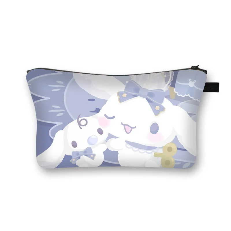 Sanrio Kuromi Melody Cinnamoroll Lápis Pouch, Grande Capacidade Pen Case, bonito saco cosmético para meninas, Artigos de papelaria para estudante