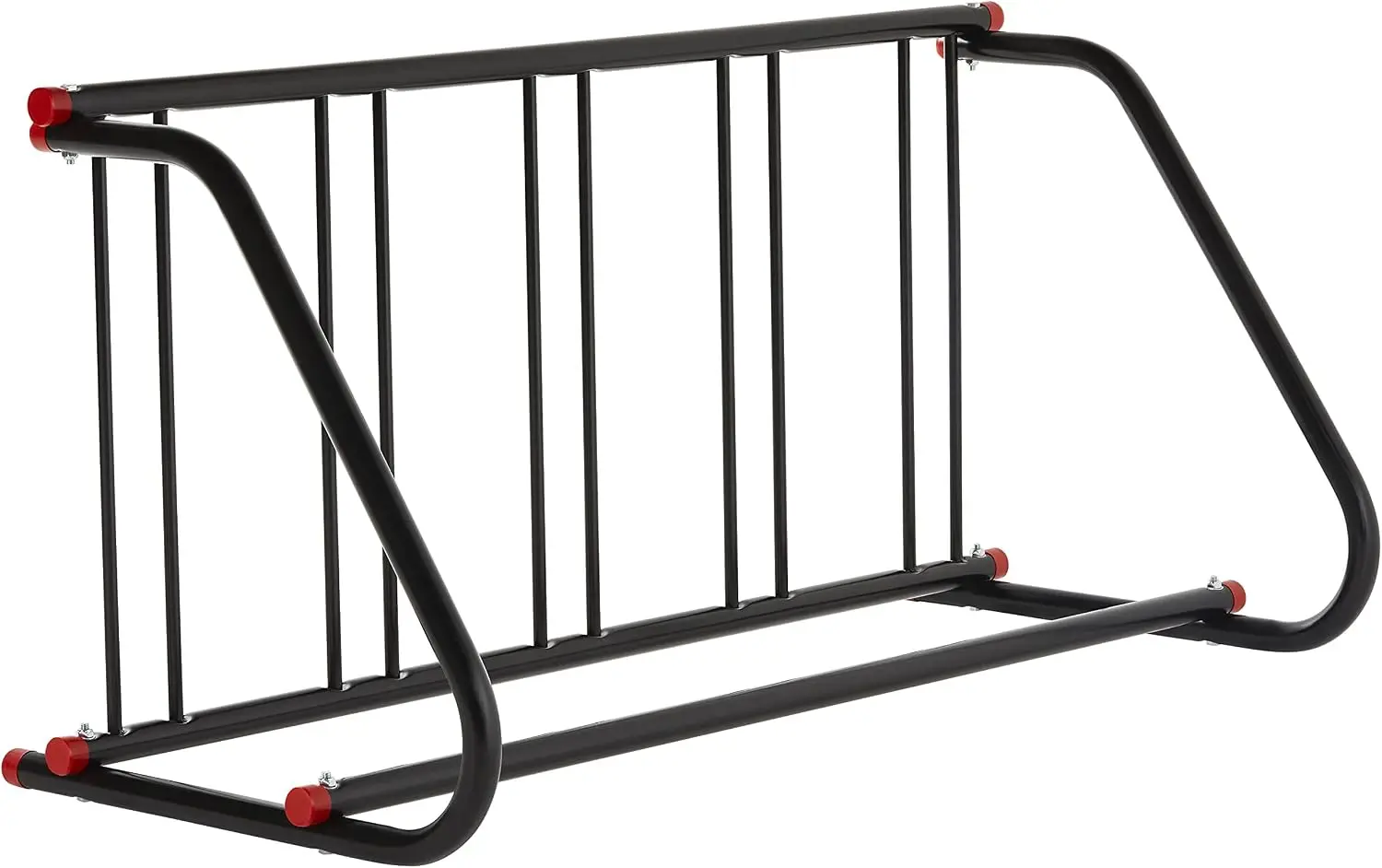 Tacleekii Commercial Bike Rack 5-Bike Freestanding Floor Parking Stand Steel Bicycle Storage Rack for Garage School Retail Store Backyard Only Rack