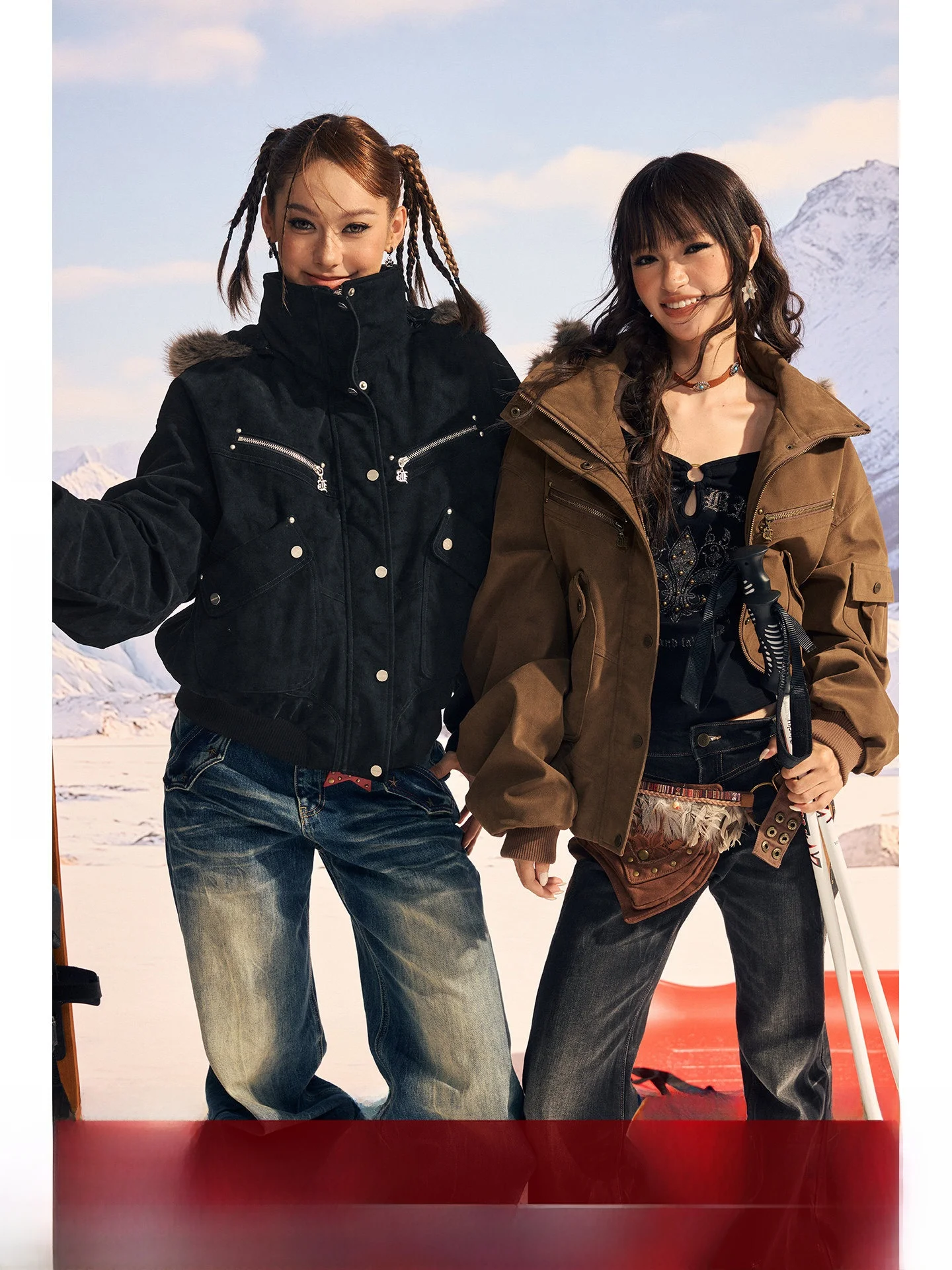 

Warmth Rebel Cetition Socie BeerBro Cotton Fce Leather Jaet Coat Women's Winter Thiened ort Outerwear