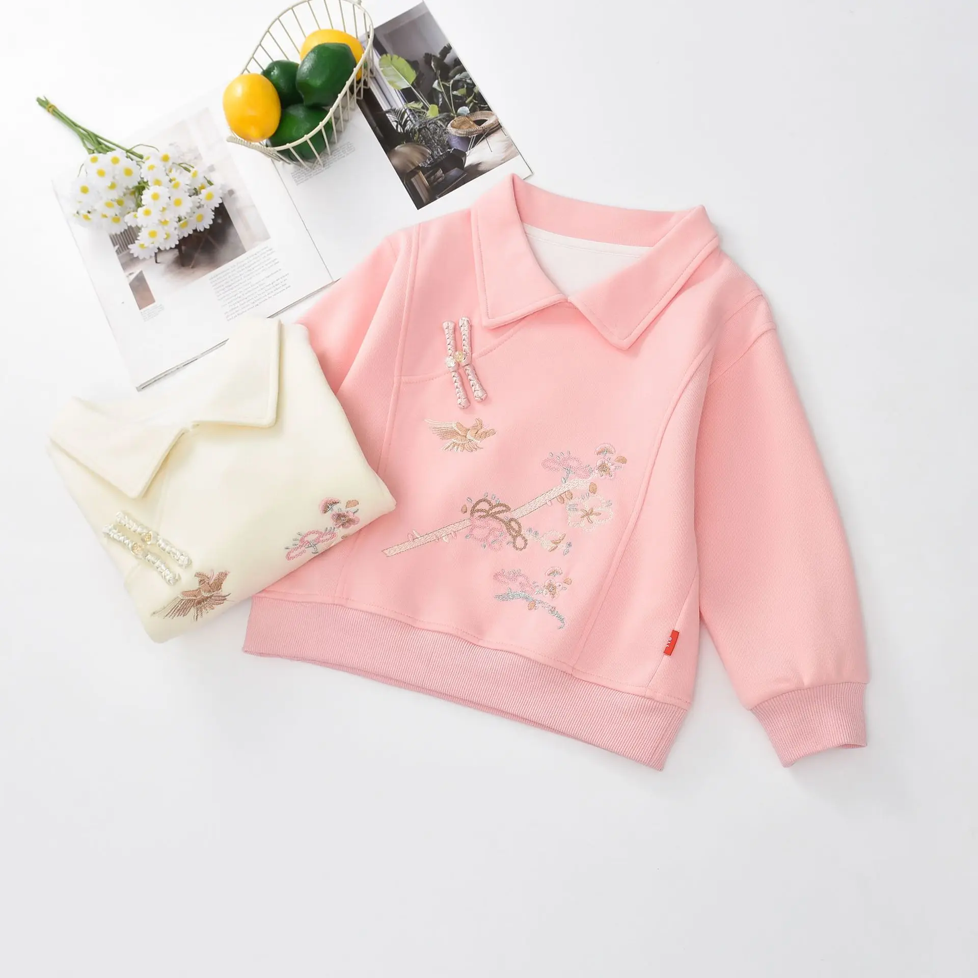 

Girls Tshirt autumn 2025 new children's foreign style autumn top kids sweatshirt wholesale