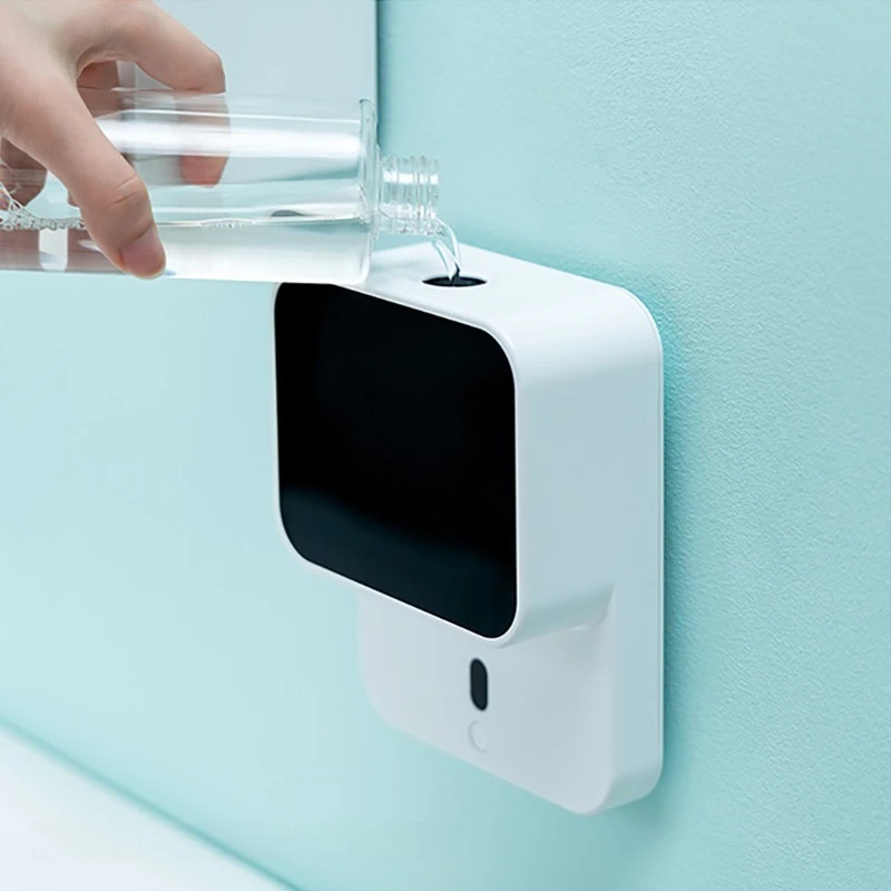 Wall-Mounted Automatic Sensor Infrared Foam Hand Sanitizer Dispenser USB Charged Hand Sanitizer Dispenser Bathroom Use Products