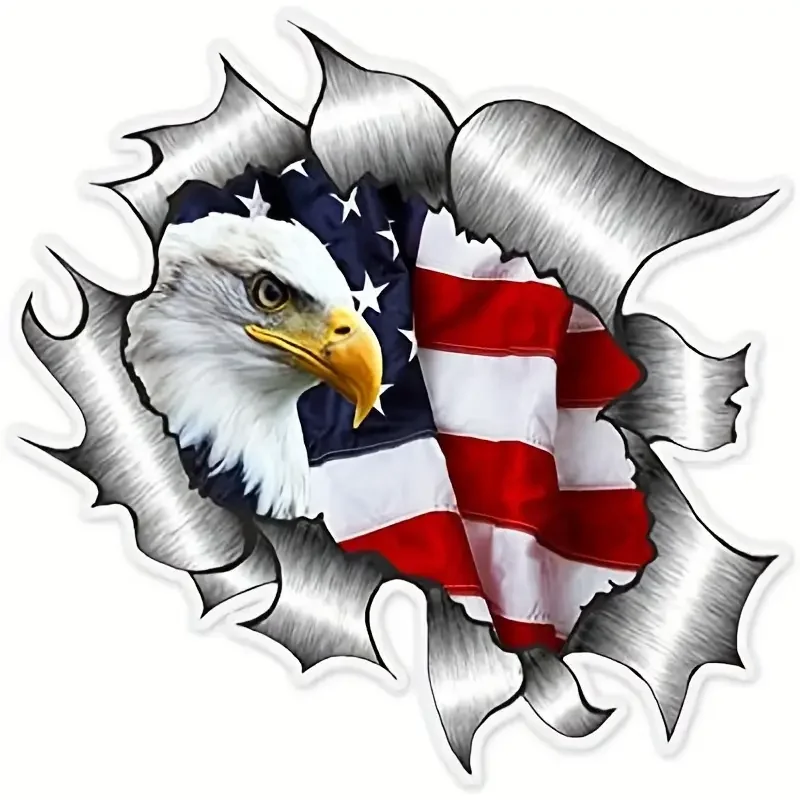 American Flag Eagle Decal Logo Sticker Suitable For Automobiles And Motorcycles Sticker Emblem Automatic Design Car Pattern Amer