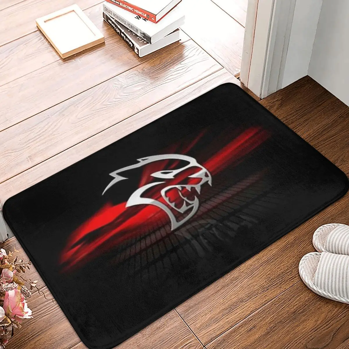 SRT Hellcat Demon Dodge Challenger Car Racing Anti-slip Doormat Floor Mat Antiwear Carpet Rug for Kitchen Entrance Footpad Mats