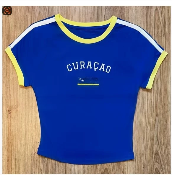 Aesthetics Streetwear Women's Tee Summer Casual O-neck Vintage Letter Embroidery Print Gothic Short Sleeve T-Shirt Y2k Crop Tops