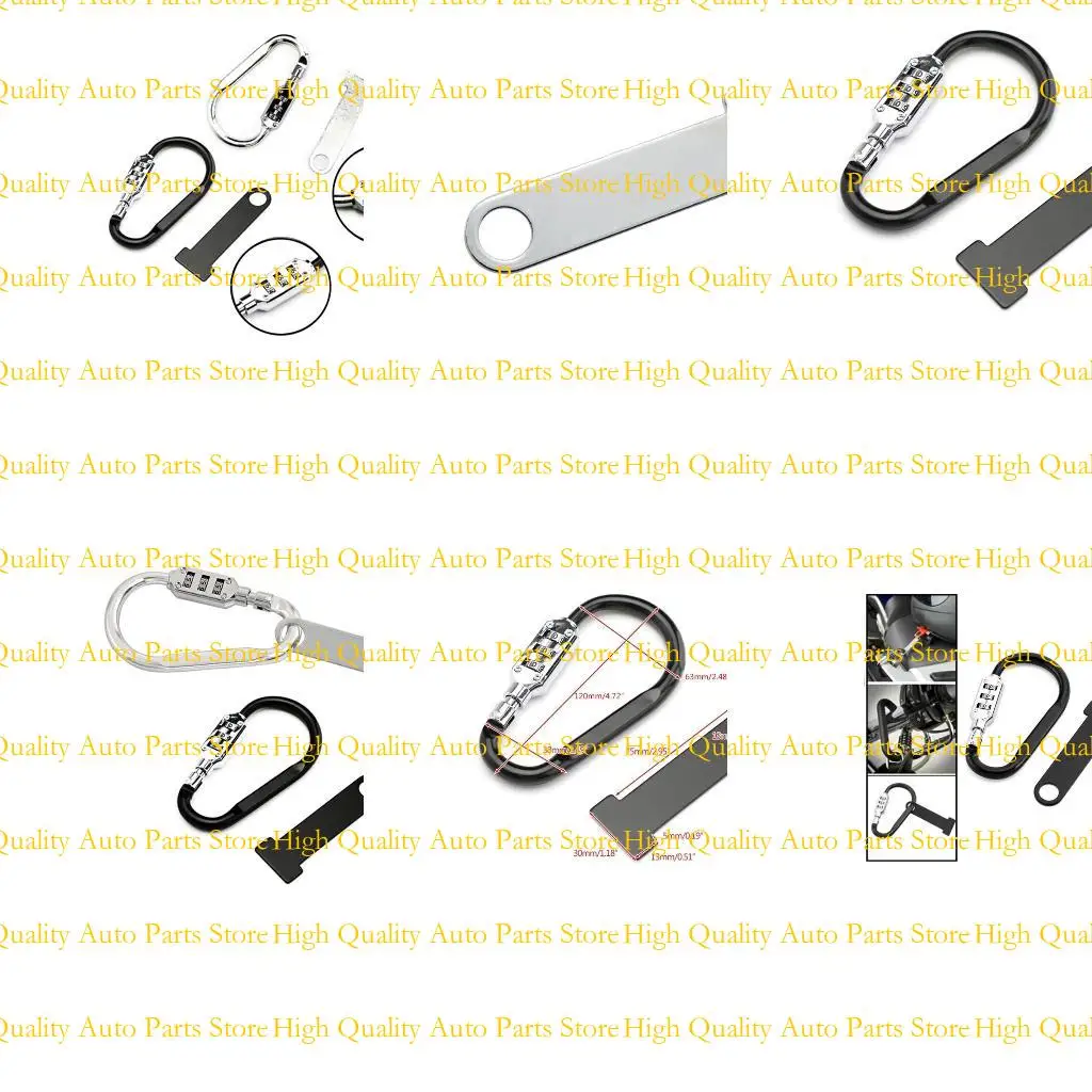 

G7NA Carabiner Helmet Lock and Extension Black,Silver