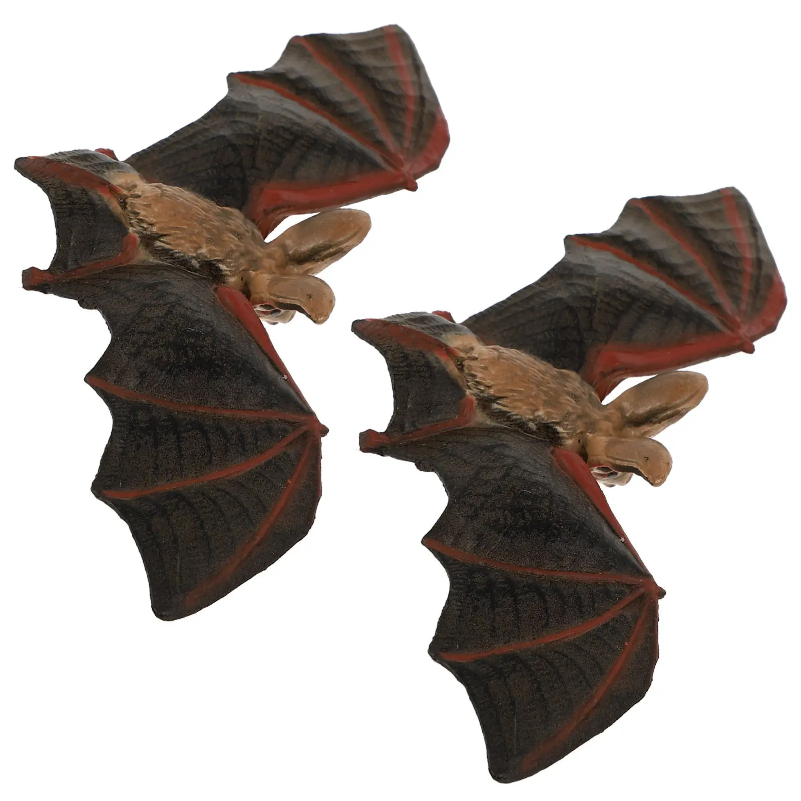 

2Pcs Realistic Halloween Bat Models PVC Material Simulated Bat Decor for Halloween Party Decorative Adorn