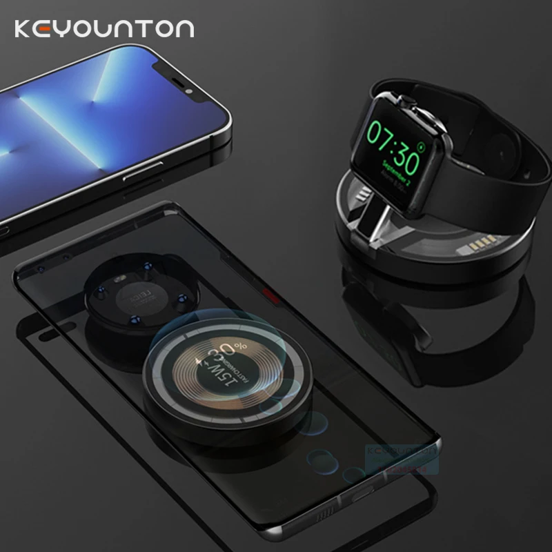 2 in 1 Desktop Magnetic Wireless Charger Phone Holder For Apple iPhone17 16 15 14 13 12 ProMax 17 Air AirPods Fast Charging Dock