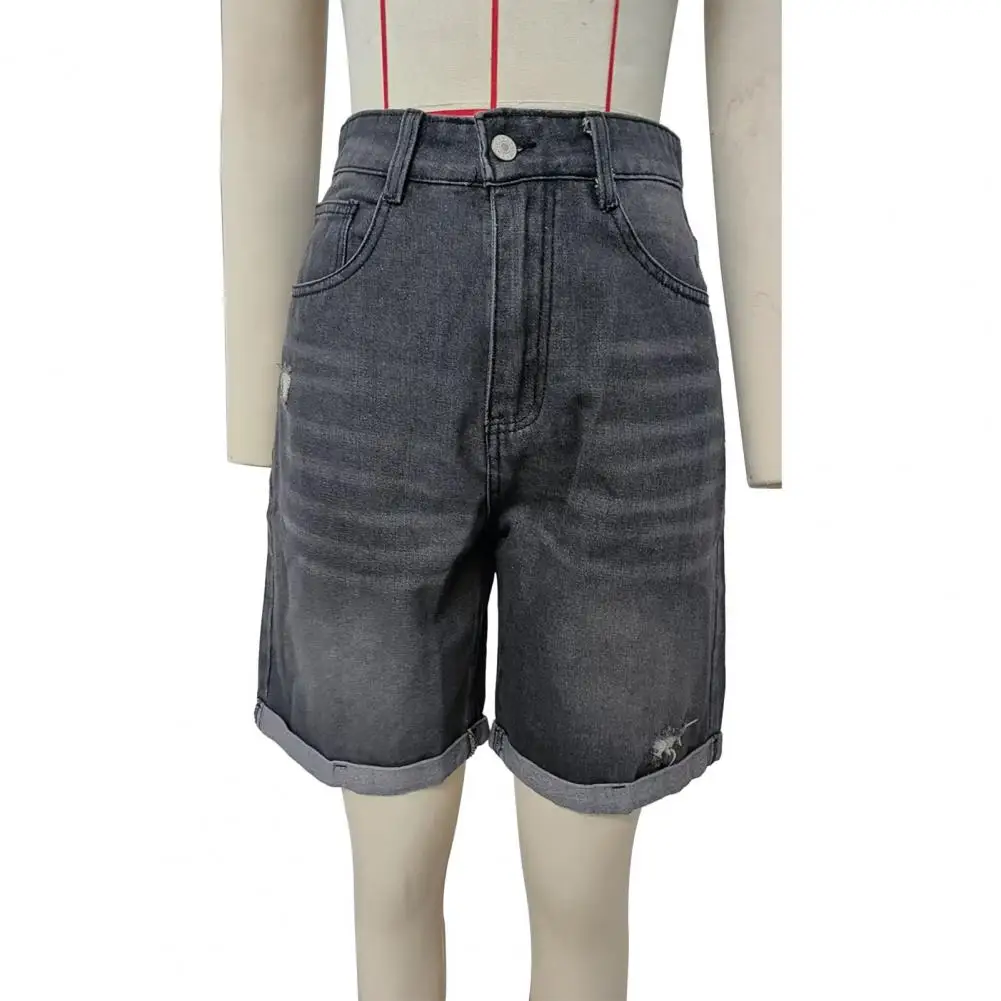 Blue Women's Denim Shorts Summer High Waist Casual Chic Loose Jean Shorts For Women Summer 2025 Denim Short Female Streetwear