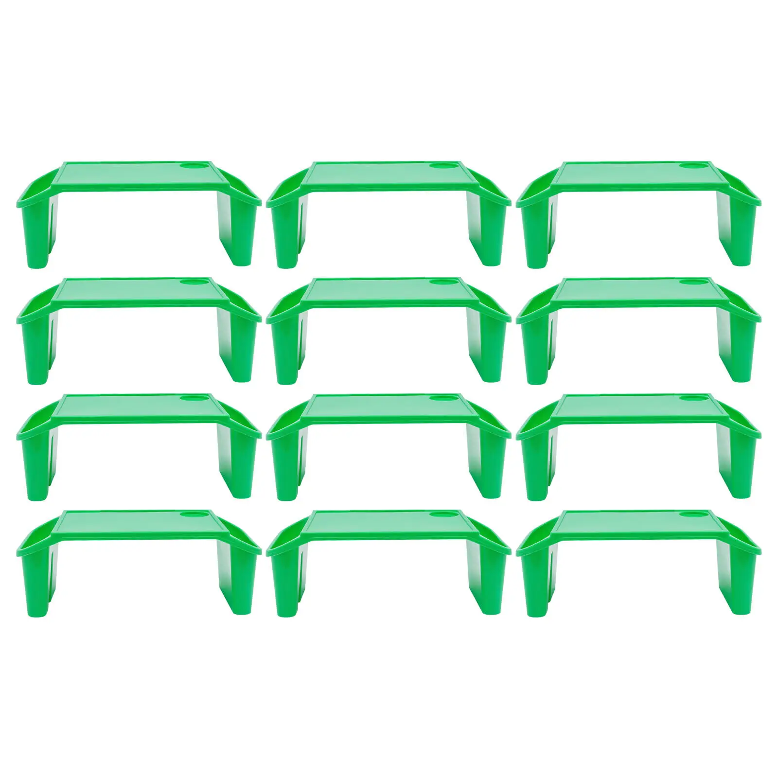 12* Lap Rectangle Desk Trays PP Breakfast Laptop Trays for Writing Reading Drawing Doing Homework Eating in Bed