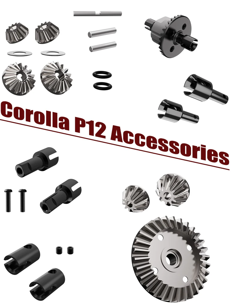 Xts-p12 differential umbrella gear set differential cup driven teeth active teeth Corolla P12 accessories