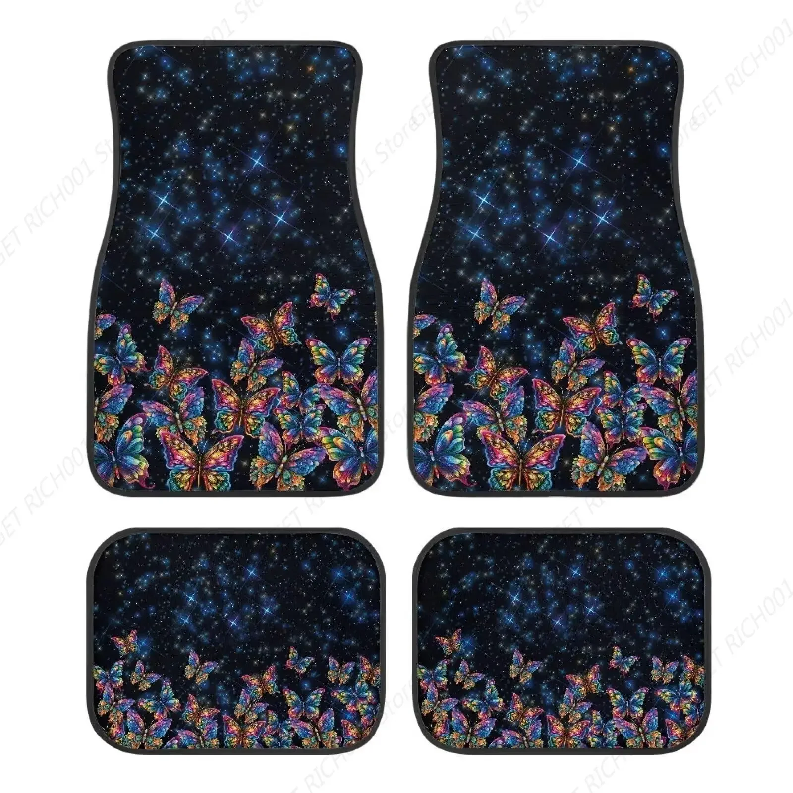 

Alfombrillas Mariposa Para Coche, Alfombrillas Estrellas, Protección Contra Todo Tipo Clima, Alfombras Antislizantes, Accesor