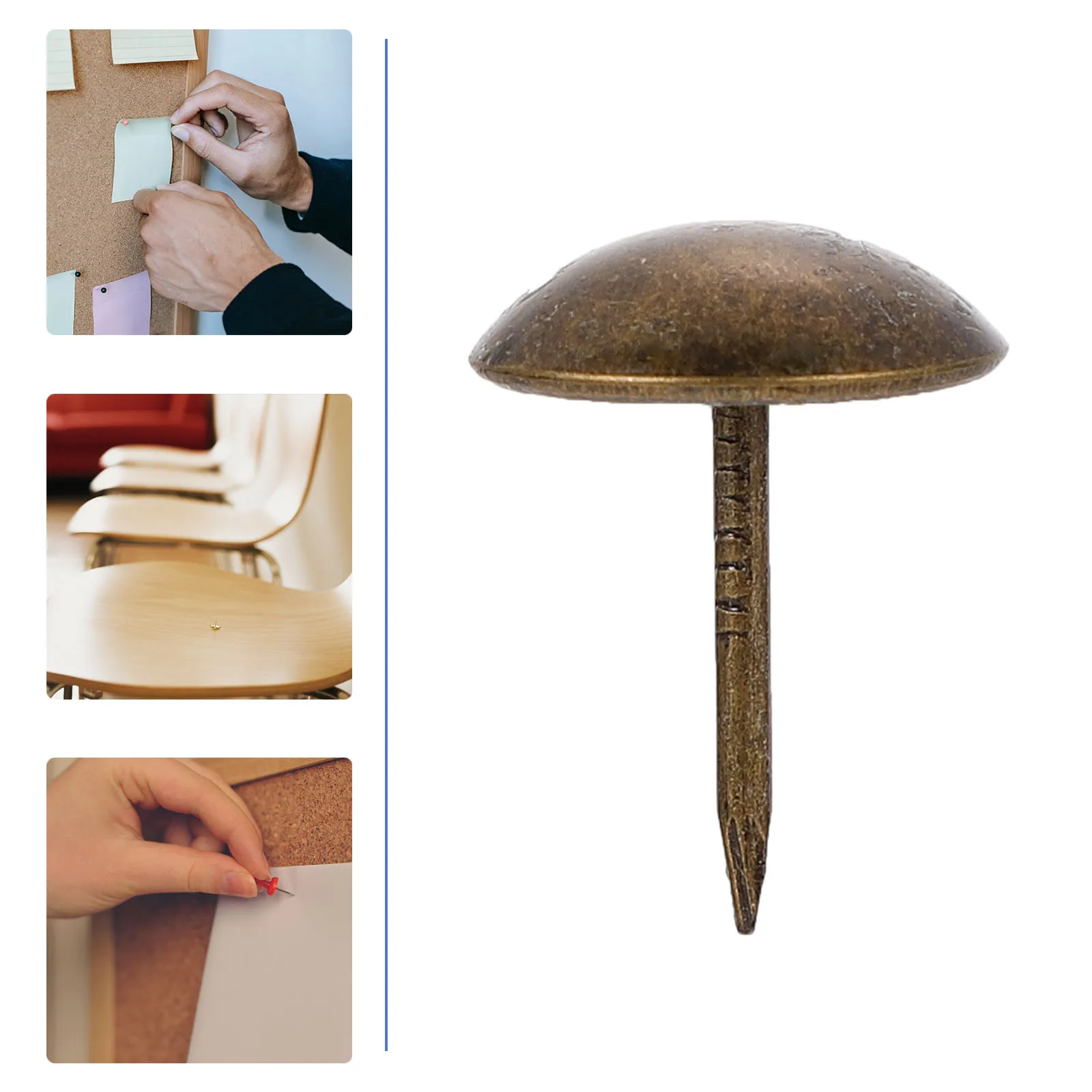 

150 Pcs Nails for Sofa Stool Retro Decor Upholstery Nails Bronze Furniture